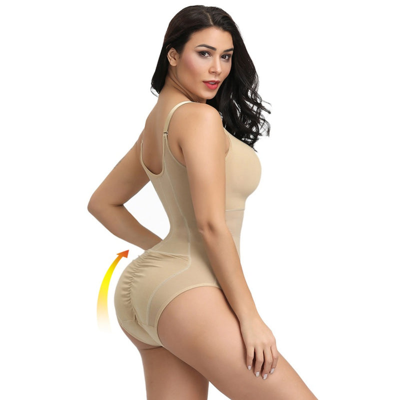 Zip And Hook Corset Body Shaper