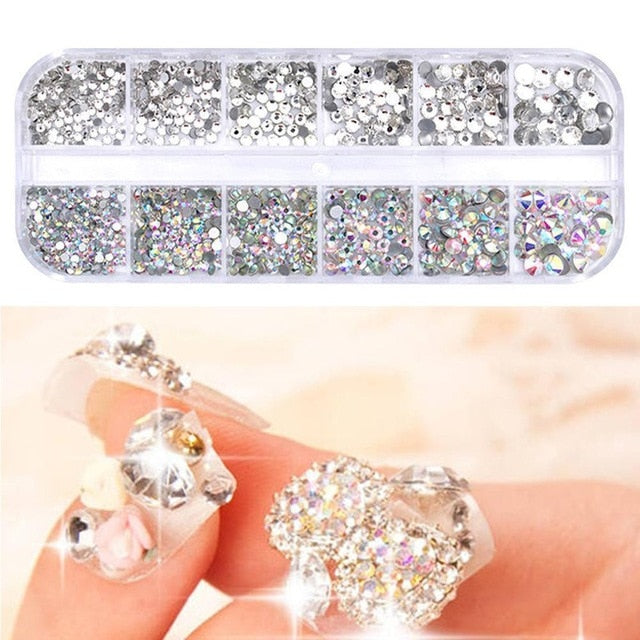 3D Crystal Nail Stones