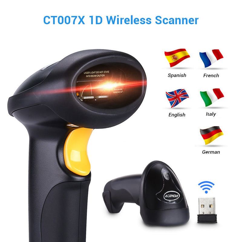 Handheld Wirelress & Wired Barcode Scanner