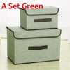 Polyester Fabric Clear Storage Baskets