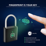 USB Rechargeable Fingerprint Padlock