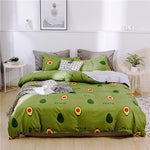 Cotton & Polyester Grid Duvet Cover Set