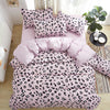 Cotton & Polyester Grid Duvet Cover Set