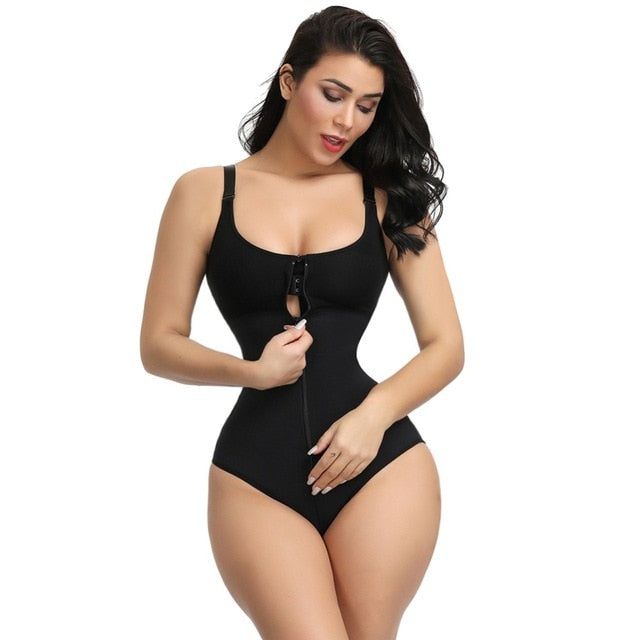 Zip And Hook Corset Body Shaper