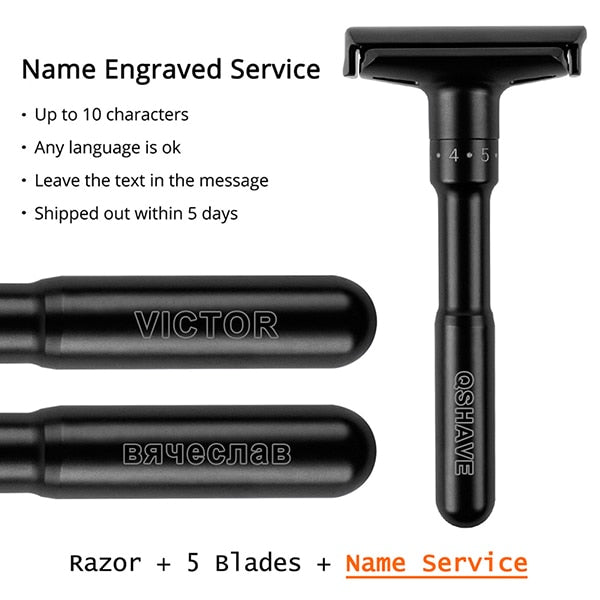 Black Adjustable Safety Razor