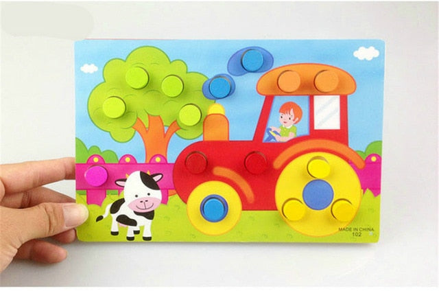 Cartoon Animal Educational Wooden Toy