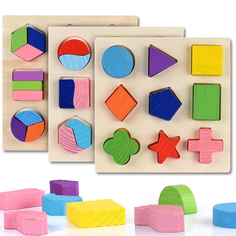 Wooden Geometric Shapes Toys