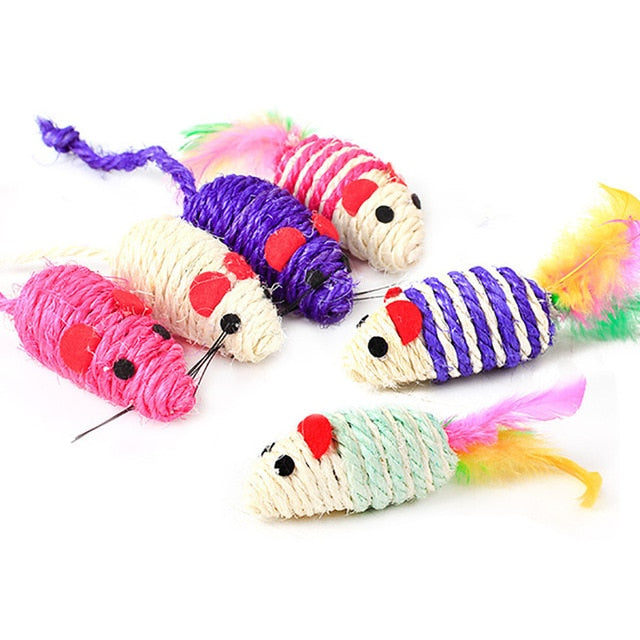 Cat Interactive Stick Feather Toys