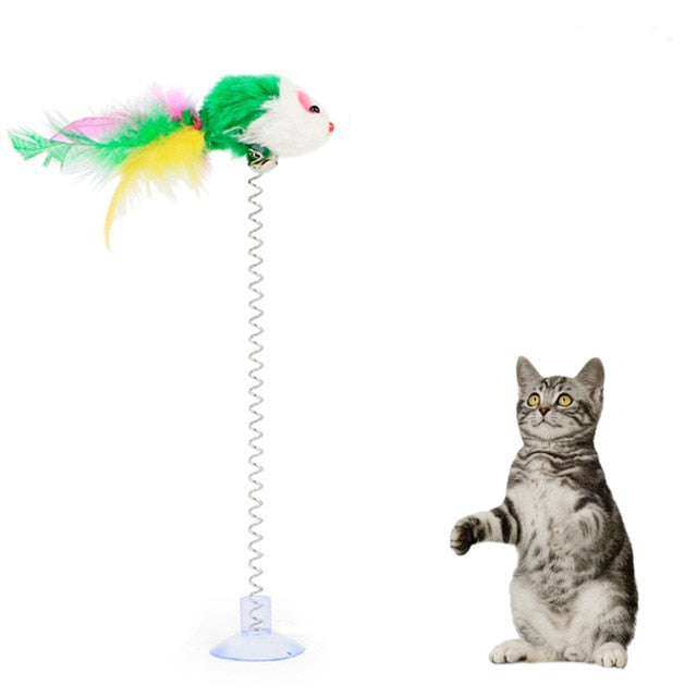 Cat Interactive Stick Feather Toys