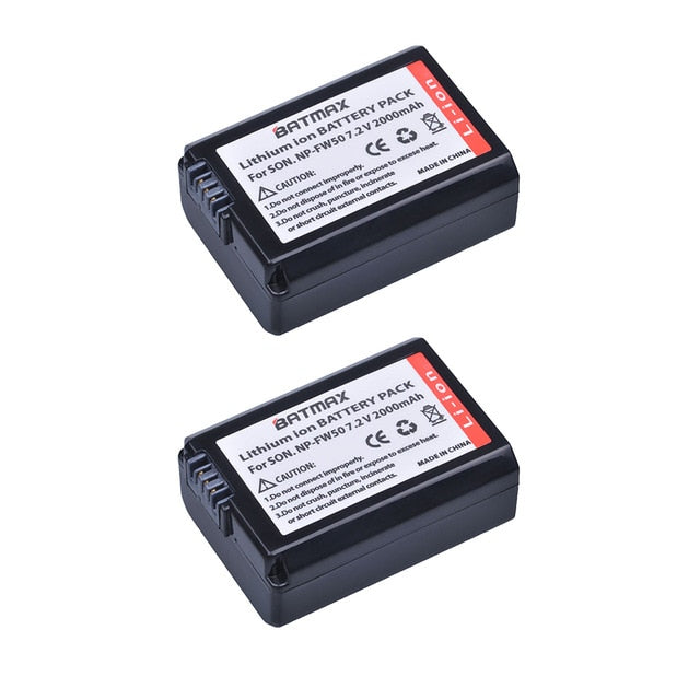 2000mAh NP-FW50 NP FW50 Camera Battery