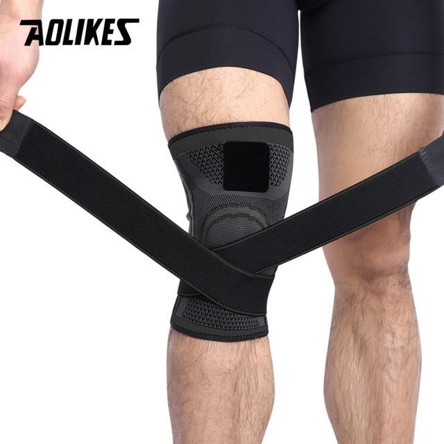 AOLIKES Professional Protective Sports Knee Pad Breathable Bandage & Knee Brace