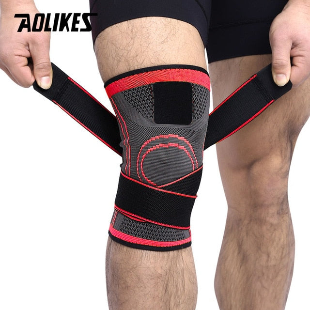 AOLIKES Professional Protective Sports Knee Pad Breathable Bandage & Knee Brace