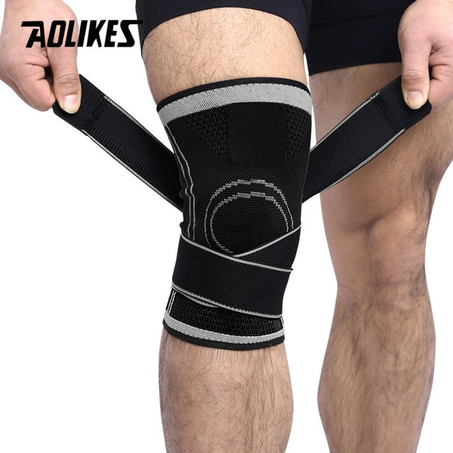 AOLIKES Professional Protective Sports Knee Pad Breathable Bandage & Knee Brace