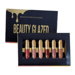 BEAUTY GLAZED 6pcs/Set Liquid Lipstick Lip Gloss Matte Lips