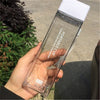 Square Frosted Plastic Water Bottle