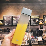 Square Frosted Plastic Water Bottle