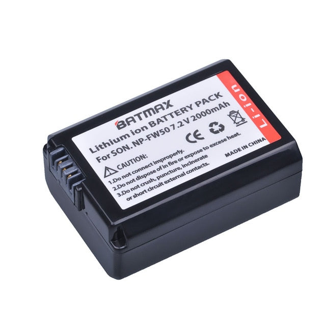 2000mAh NP-FW50 NP FW50 Camera Battery